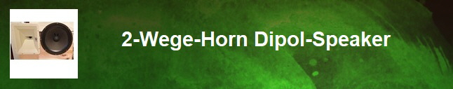 2 Wege Horn Dipol Speaker Button