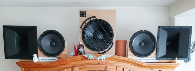 2-Wege-Horn-Dipol-Speaker P-Audio Horn