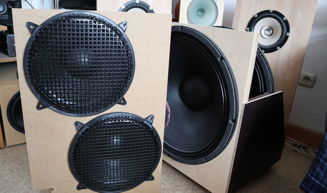 2 x 12 Dipol Sbwoofer  MONACOR SP-302PA