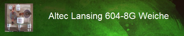 ALTEC LANSING 604-8G Weiche Button