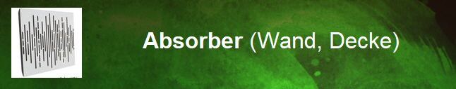 Absorber Wand Decke Button