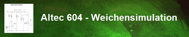 Altec 604 Weichensimulation Button