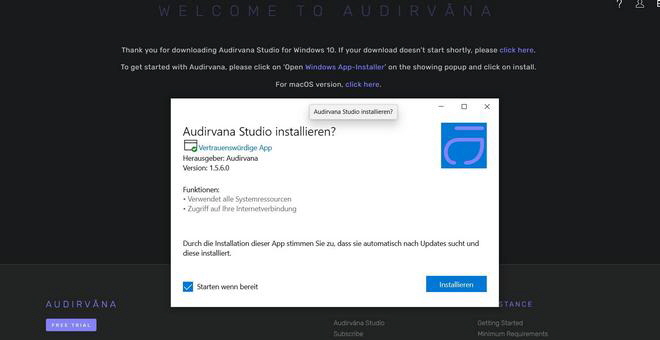 Audirvana Studio Installer