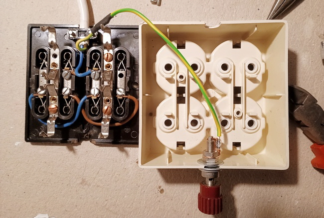 Ausphasen Netzleiste verdrahtung Ausphasen Netzleiste verdrahtung