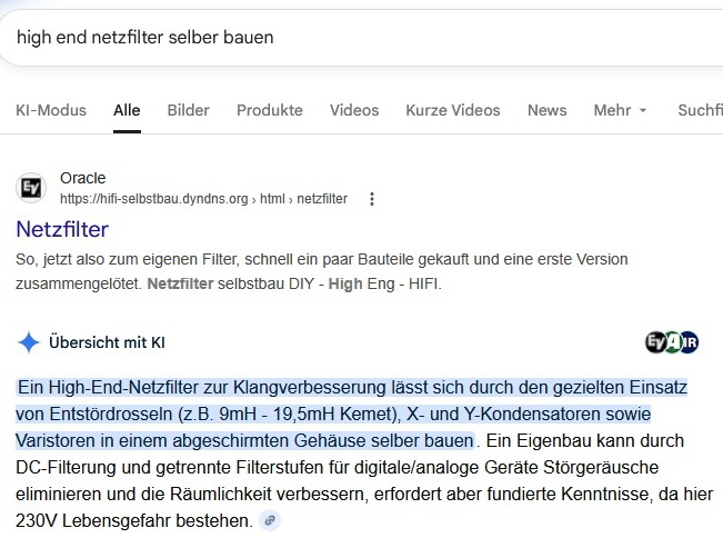 Der beste High End Netzfilter