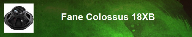 Fane Colossus 18XB Button