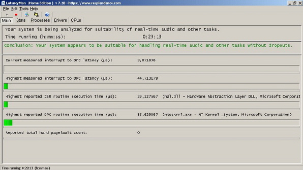 LatencMon optimierter High-End Musik PC