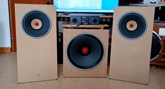 Lii Audio F-12 mit W-18 Dipol Subwoofer